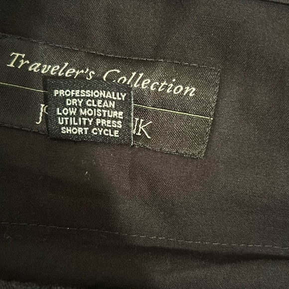 Jos A Bank Men’s Pants Tailored Fit Traveler’s Collection 36 X 31 Dark Gray - Picture 11 of 11
